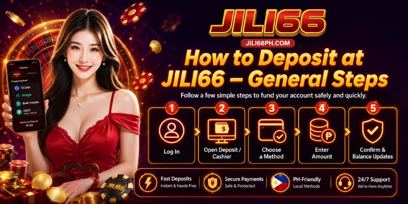 how to deposit at jili66 general steps