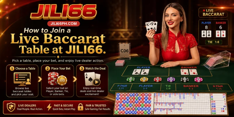 how to join a live baccarat table at jili66