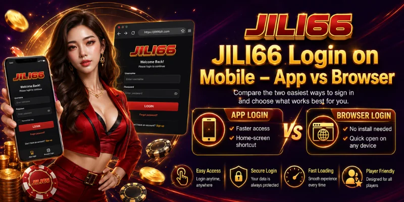 jili66 login on mobile app vs browser
